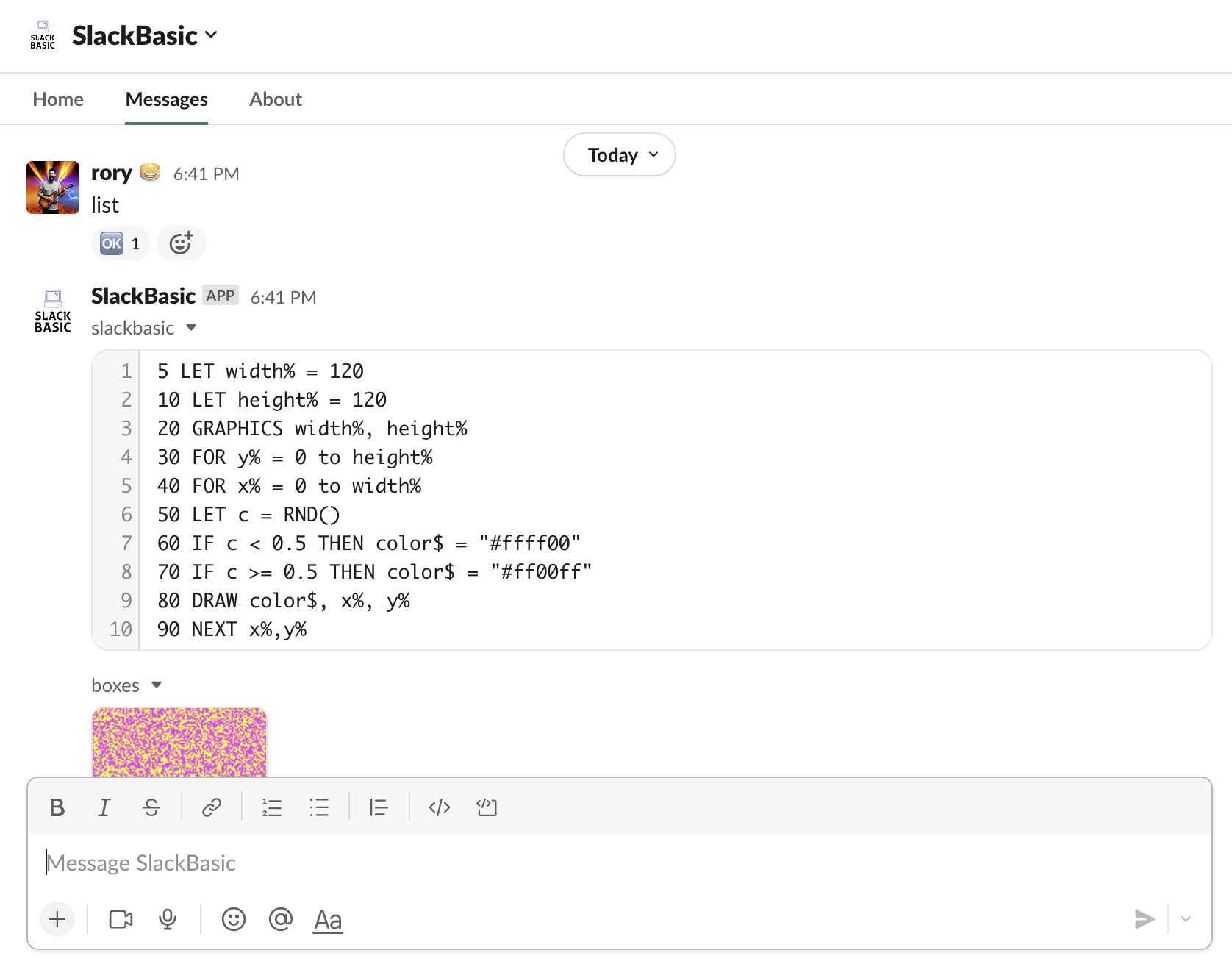 Slack Basic App